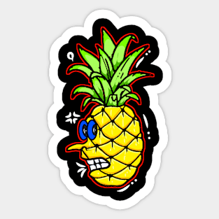 Pineaple monster Sticker